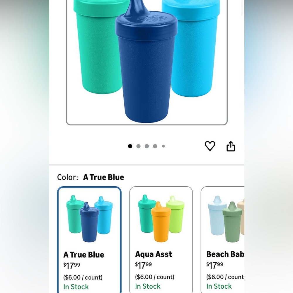 🌟 3 for $12 • re-play toddler sippy cups